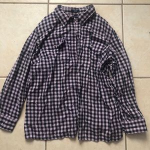 Light purple and black flannel